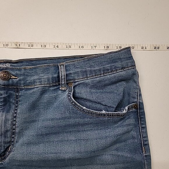 Terra & Sky Straight Leg Denim Jeans Womens Plus Size 22W Blue High Rise TS Core - Picture 10 of 14